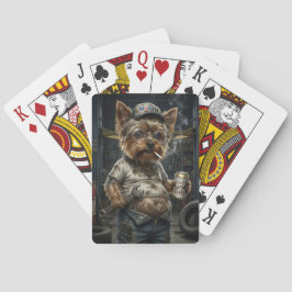 Roliga Yorkshire Terrier Mekaniker Spelkort