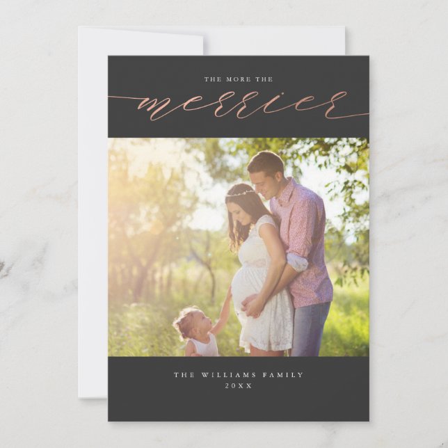 Roligare ju fler i julen Foto Kort (Framsida)