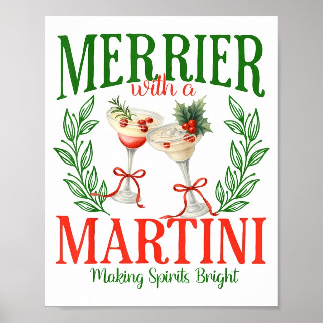 Roligare med en Martini Systerfest Glada Poster (Framsidan)