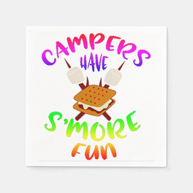 Roligare med Smore  Pappersservett (Framsidan)