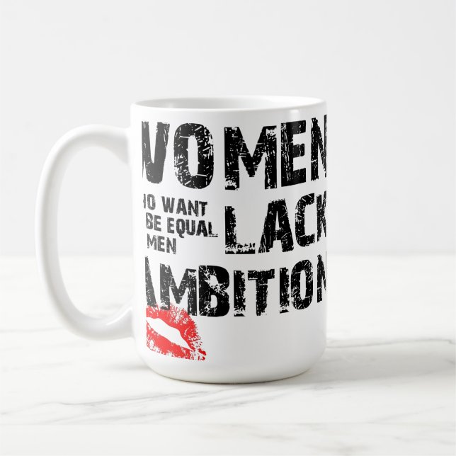 Roligare Mugg för Kvinnor Än Lika (Vänster)