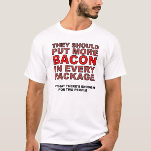 Roligare T-shirt med mer bacon