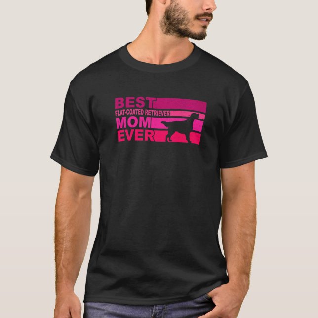 Roligaste Flat Coated Retriever-Mamma Någonst T Shirt (Framsida)