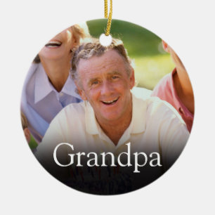 Roligaste någonsin farfar pappa definition foto julgransprydnad keramik