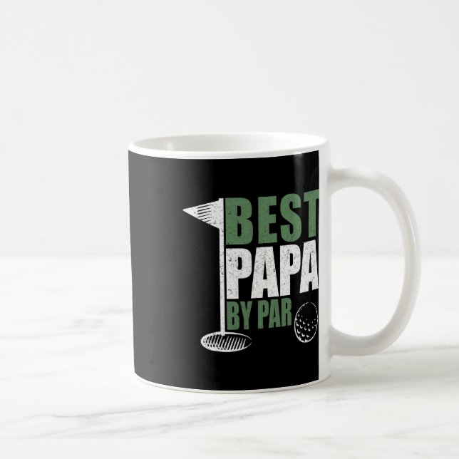 Roligaste Pappa Före Par Fars Dag Golf Pappa Farfa Kaffemugg (Höger)