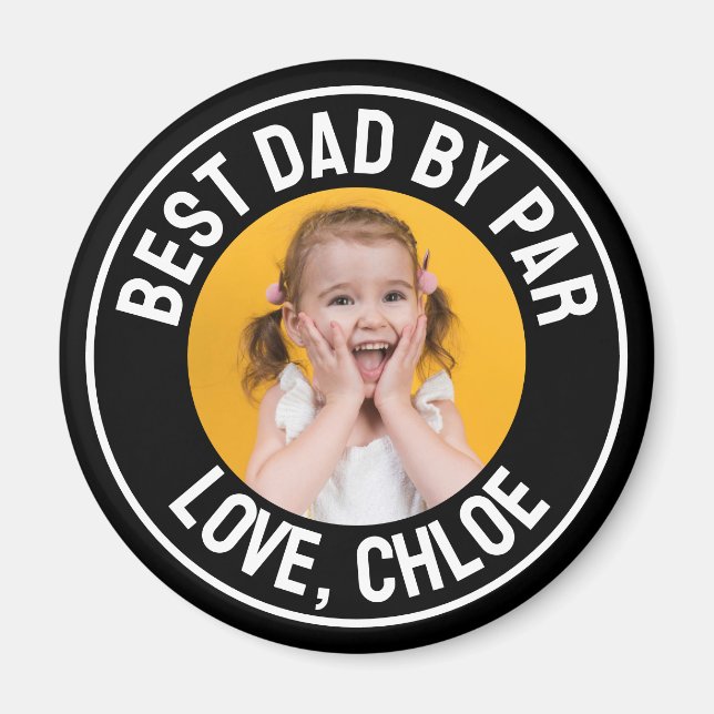 Roligaste Pappa Genom Par Foto Magnet (Framsidan)
