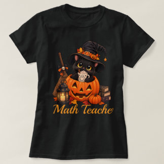 Roligaste skrämmigaste anpassade Halloween-katt T- T Shirt