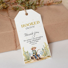 Roligheter Fiskar-Dermy Baby Shower Tack Presentetikett