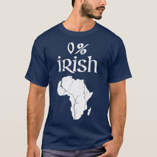 Roligt 0 Procent Irish African Apparel St Patricks T Shirt