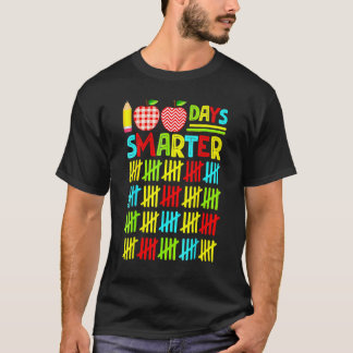 Roligt 100 dagar smartare Glad 100-årsdag för skol T Shirt
