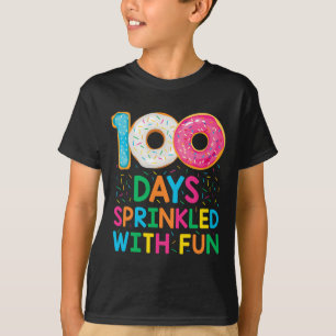 Roligt 100 dagar Sprinkled med Roligt Donut School T Shirt