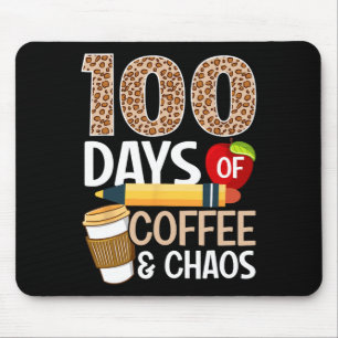 Roligt 100-dagarsdag för skollärare 100 dagar kaff musmatta
