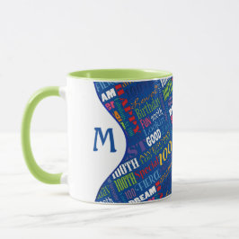 Roligt 100:e Födelsedagsfestens Personlig Monogram Mugg