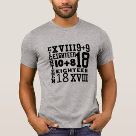 ROLIGT 18:e födelsedagen T-SHIRT