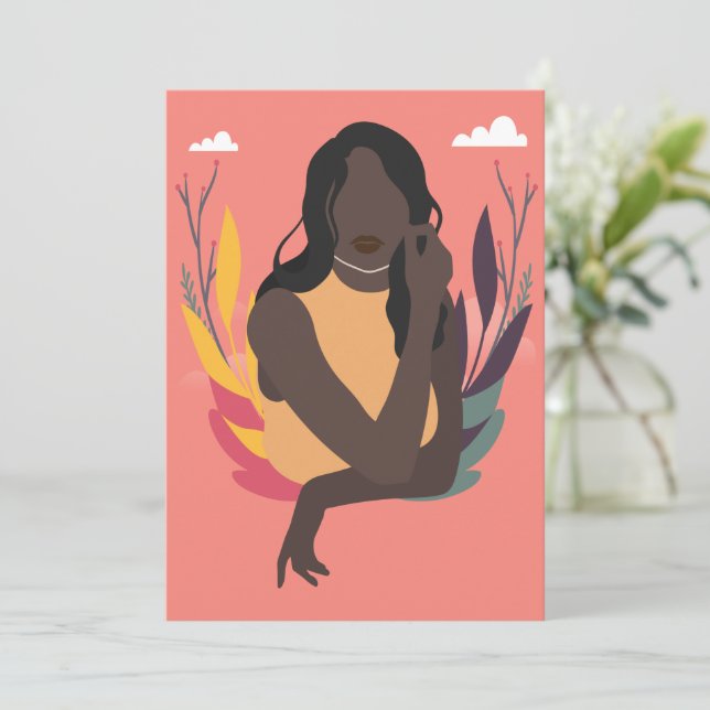 Roligt 1/3 av hand plockade: Svart informationsdag Julkort (Stående Fram)