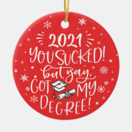 Roligt 2021 söktes men har min examen med foto julgransprydnad keramik
