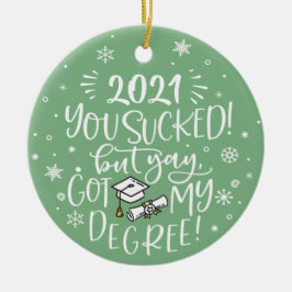 Roligt 2021 söktes men har min examen med fotokera julgransprydnad keramik