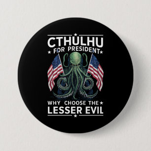 Roligt 2024 Val Cthulhu För President Knapp