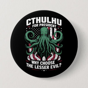 Roligt 2024 Val Cthulhu För President Knapp