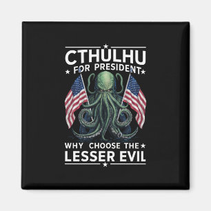 Roligt 2024 Val Cthulhu För President Magnet