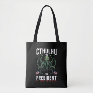 Roligt 2024 Val Cthulhu för President Tygkasse