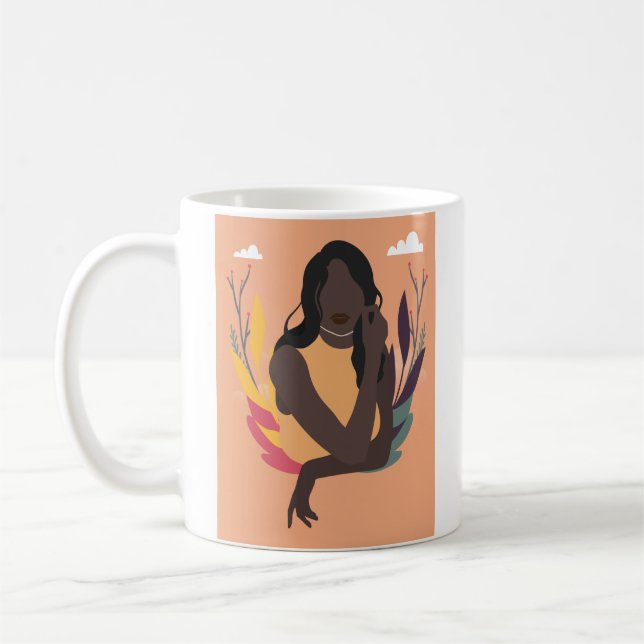 Roligt 2/3 av hand plockade-dagen kaffemugg (Vänster)