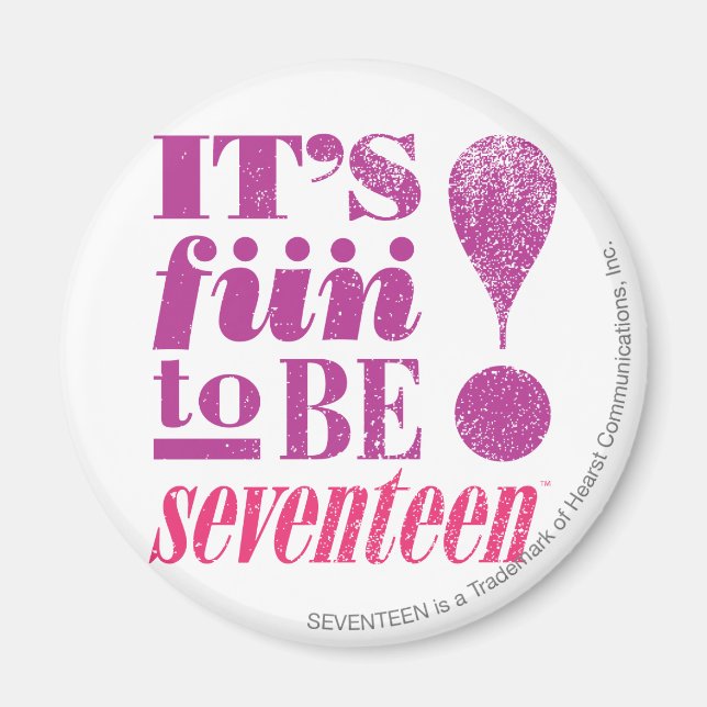 Roligt 2 B 17-Lila Magnet (Framsidan)