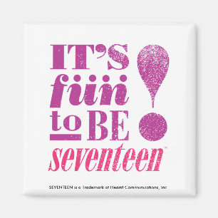 Roligt 2 B 17-Lila Magnet