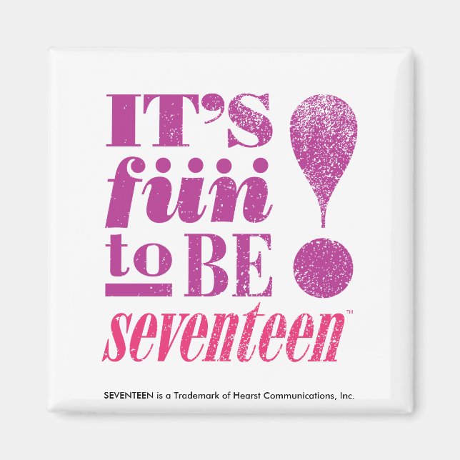 Roligt 2 B 17-Lila Magnet (Framsidan)