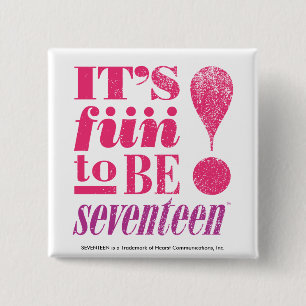 Roligt 2 B 17-Magenta Knapp