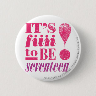 Roligt 2 B 17-Magenta Knapp