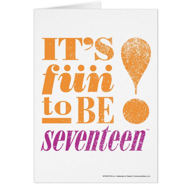 Roligt 2 B 17-Orange Hälsningskort (Framsidan)