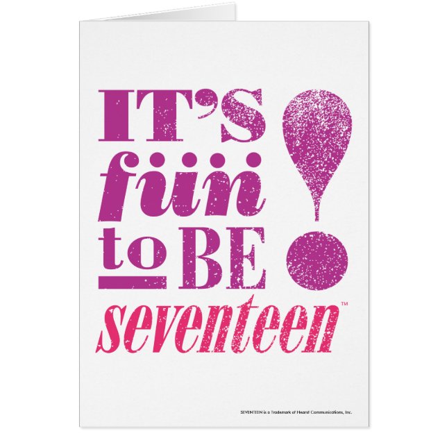 Roligt 2 B 17-Purple Hälsningskort (Framsidan)