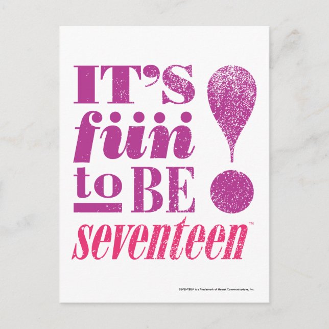 Roligt 2 B 17-Purple Vykort (Framsida)