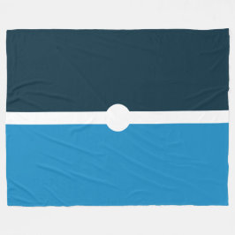 Roligt 2: Blått Färg vid Finare havet Fleecefilt