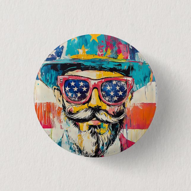 Roligt 4 juli knapp (Framsida)