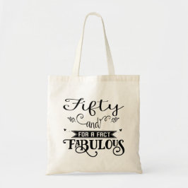 Roligt 50 och Fabulous Roligt Party Tote Bag Tygkasse