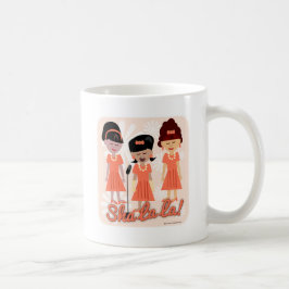 Roligt 60 Girl Group Cute Retro Music Tecknad Kaffemugg