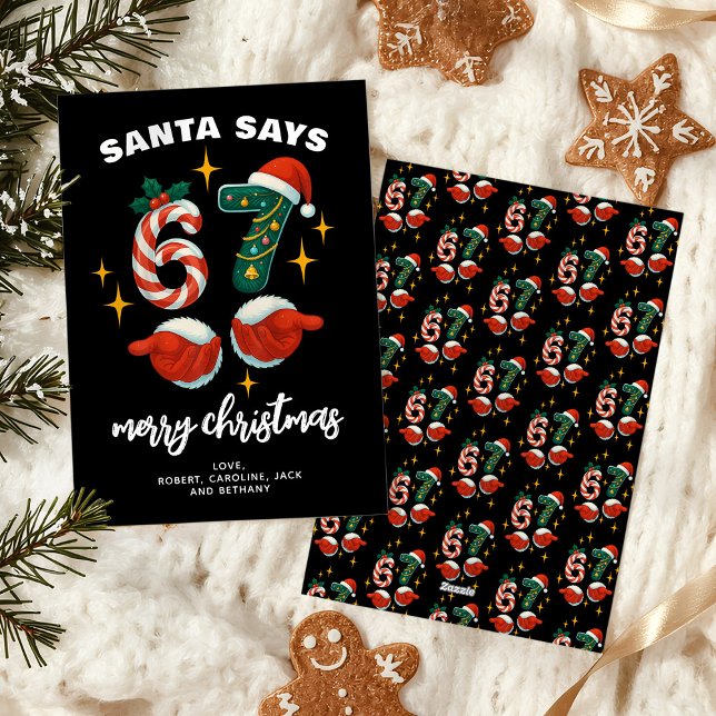 Roligt 6-7 Meme 67 Jul Julkort (Skapare uppladdad)