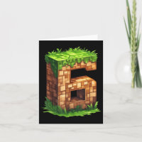 Roligt 6e Birthday Number 6 Video Gamer Pixel Thme