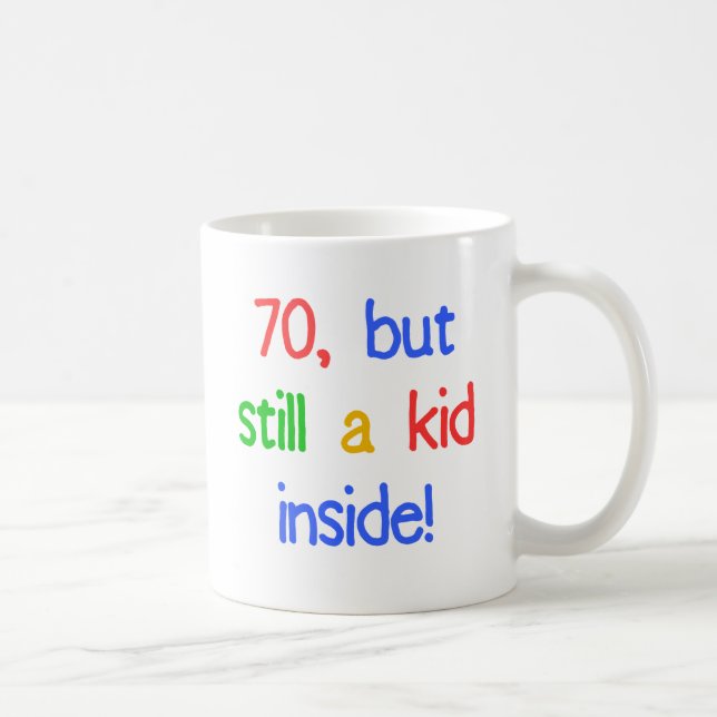 Roligt 70:e födelsedagen Humor Kaffemugg (Höger)