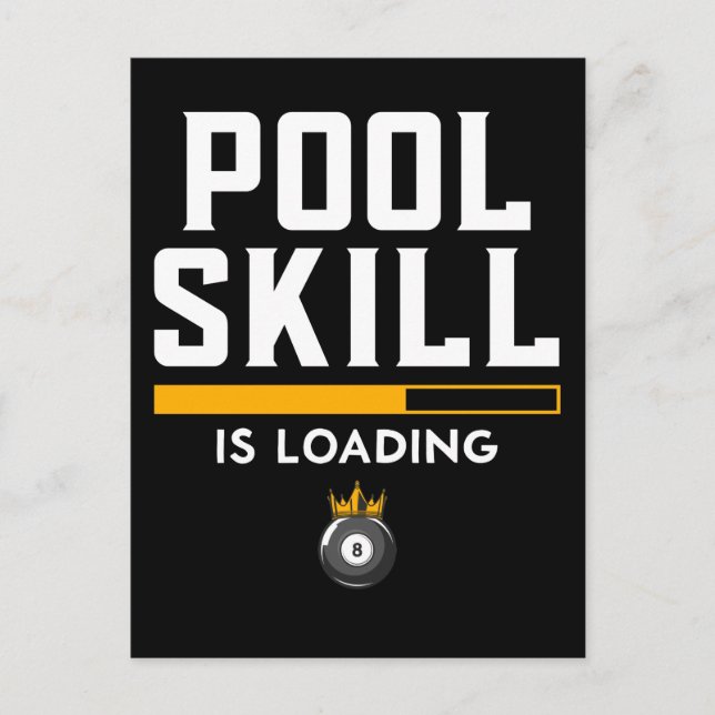 Roligt 8 Balls citat Sport Biljard Pool Vykort (Framsida)