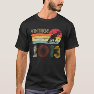 Roligt 9:e födelsedag Dinosaur 9:e året Gamle Boy T Shirt
