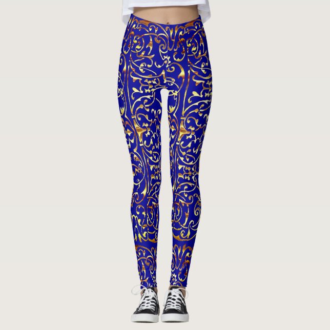 Roligt Abstrakt Artsy Leggings (Framsida)