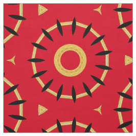 Roligt Abstrakt Circles Cotton Twill Yardage in Re Tyg