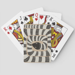 Roligt Abstrakt, stripe, kanderad orm Snake Älsk Casinokort