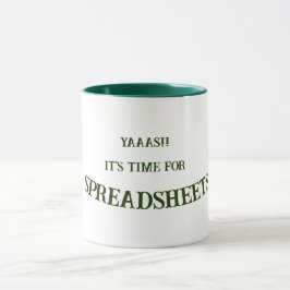 Roligt Accountant Data Analyst Lycklig Spreadsheet Mugg