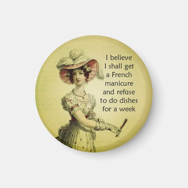 Roligt Ackerman Woman Magnet för henne (Framsidan)