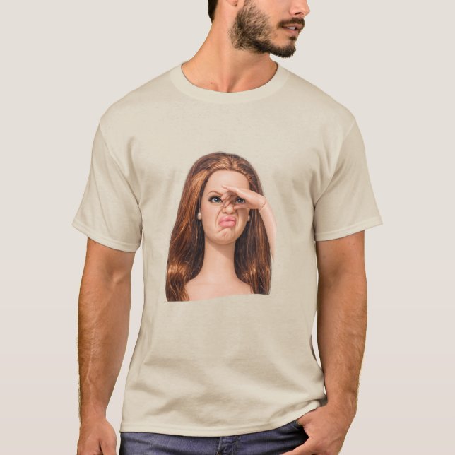 Roligt Äcklig Docka Ansikte Meme , Äcklig Docka T Shirt (Framsida)