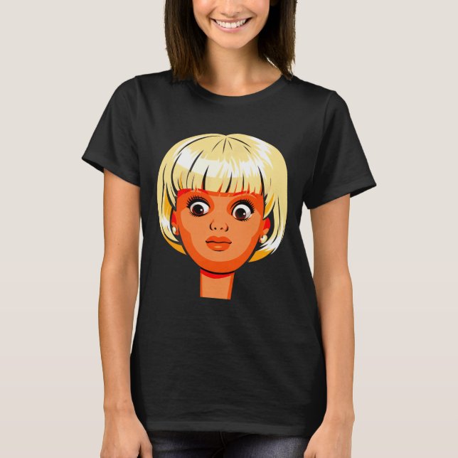 Roligt Äcklig Dockans Ansikte Meme Premium Tri-ble T Shirt (Framsida)
